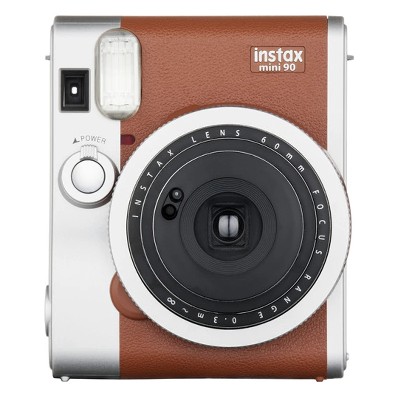 Fujifilm Instax Mini 90 NEO классическая черно коричневая мгновенная пленка камера + белая Fuji
