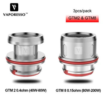 

3pcs/pack Original Vaporesso GTM EUC Coil GTM2 0.4ohm GTM8 0.15ohm for Cascade Subohm Tank Electronic Cigarette GTM Core Coil