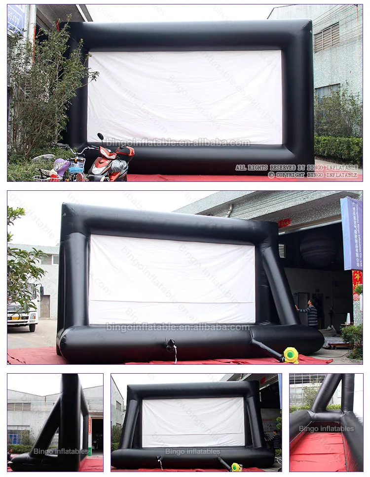 Высокое качество ПВХ 7,5x3x4,5 М надувная пленка проектор фон палатка Удобная пленка экран игрушка воздушный шар индивидуальный заказ