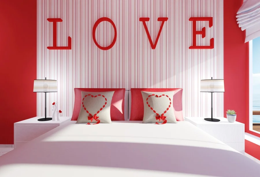 

Laeacco Headboard Love Romantic Valentine's Day Light Child Baby Interior Photo Backgrounds Photo Backdrops For Photo Studio
