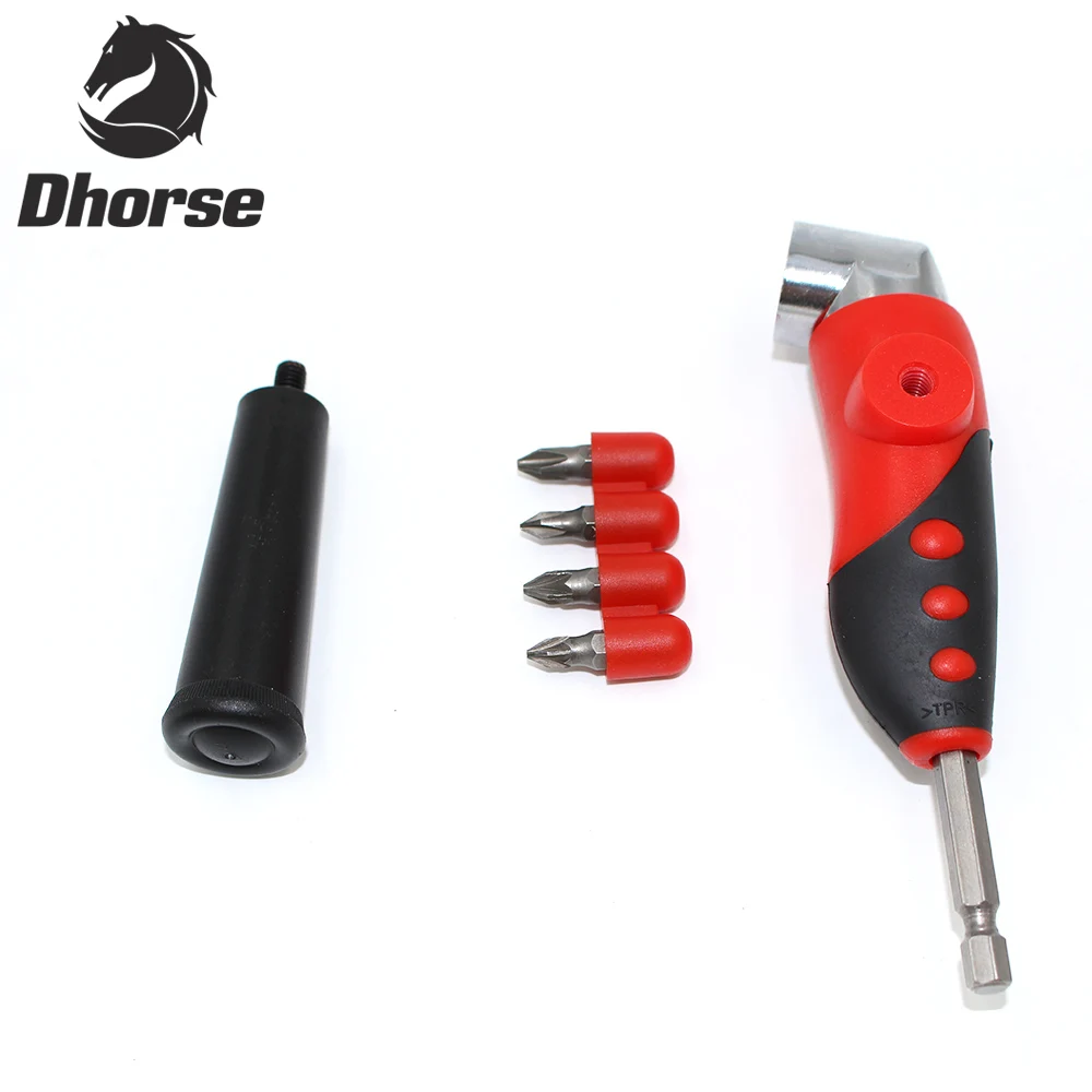 Dhorse 105 Degree Driver Adapter Set Adjustable Right Angle Bit And