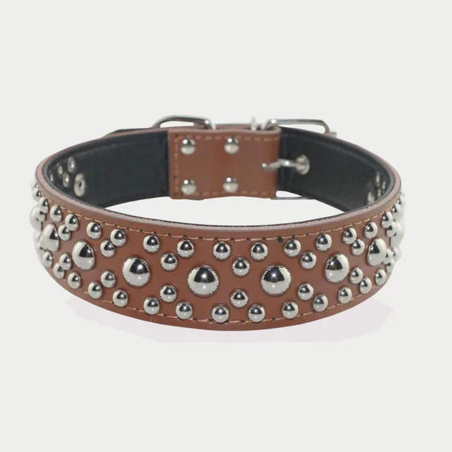 Buy High Quality Genuine Leather Dog Collars Bling