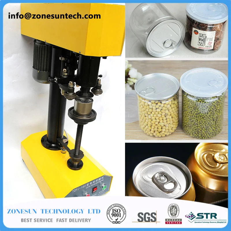 ZONESUN seamer Tinplate cans / plastic cans / food cans / sealing machine capping machine