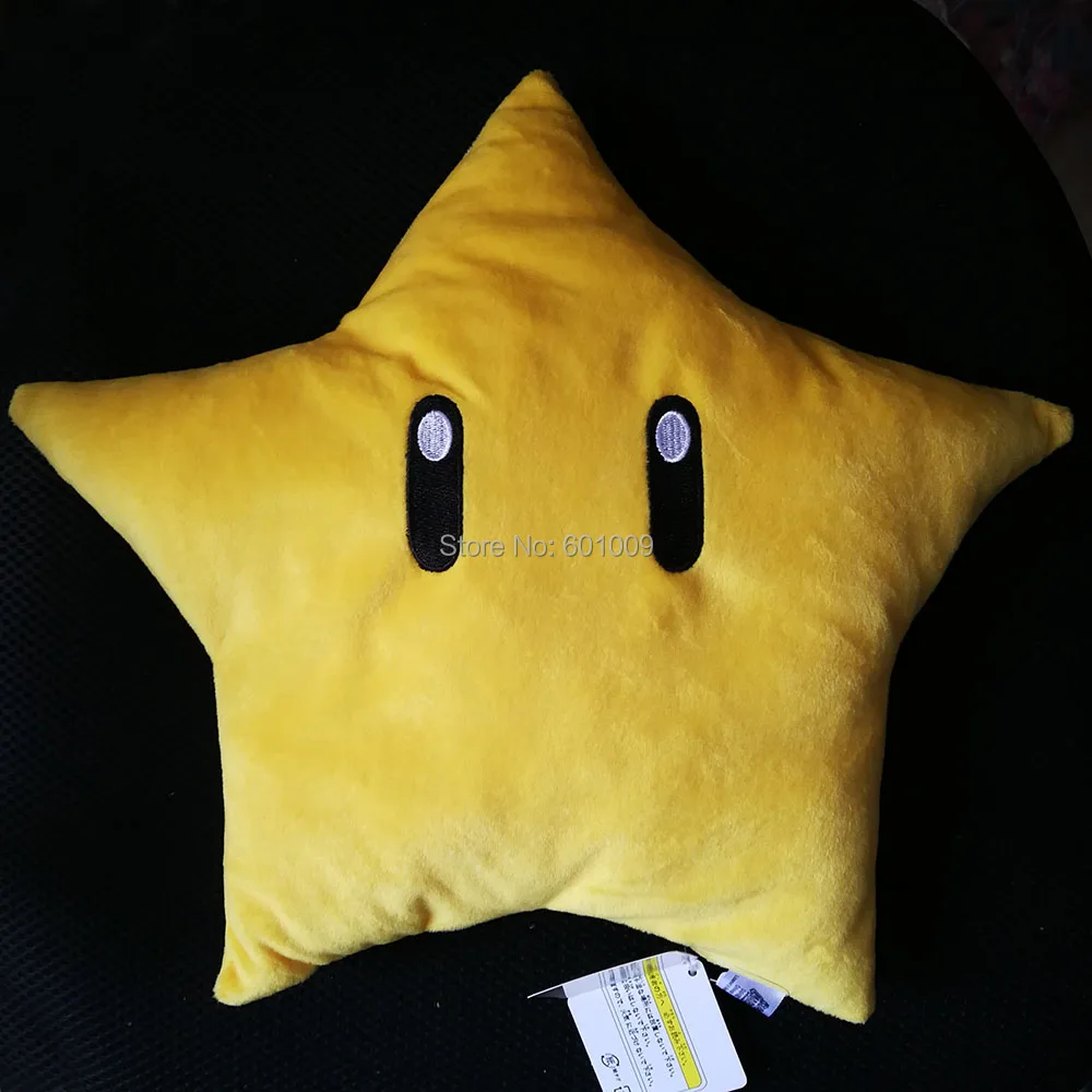 12" New Super Mario Bros. Yellow Star Plush Doll For Gifts Retail