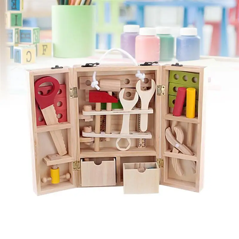 Деревянный набор инструментов для моделирования, игрушки для ролевых игр, набор инструментов для ремонта, обучающая игрушка для детей
