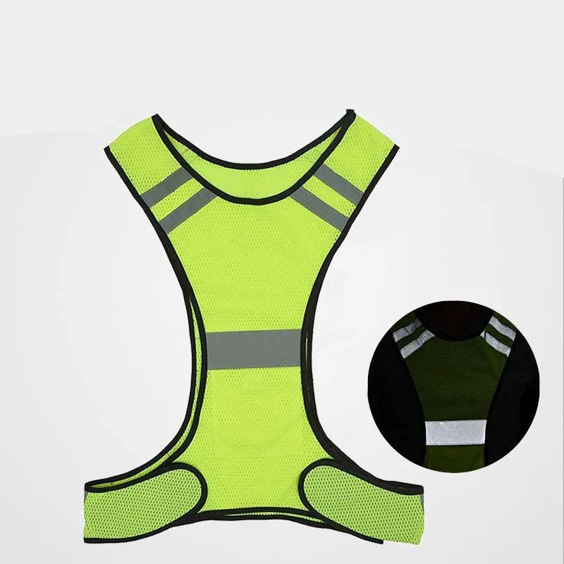 

Fluorescence Safety Clothing Night Run Riding Reflective Vest Traffic Safety Reflective Clothing Polyester Yellow Orange Vest