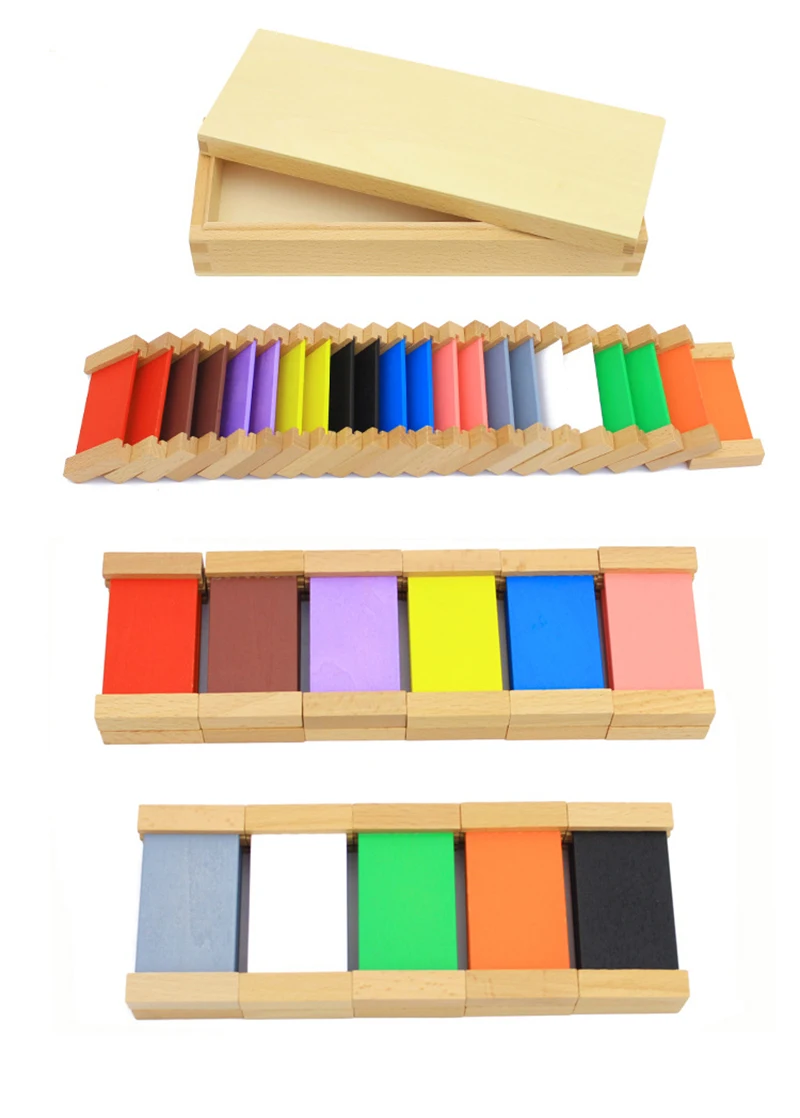 Стоматологический дом Монтессори материалы Монтессори сенсорные игрушки цветная коробка деревянный цветной планшет коробки образовательные дошкольные