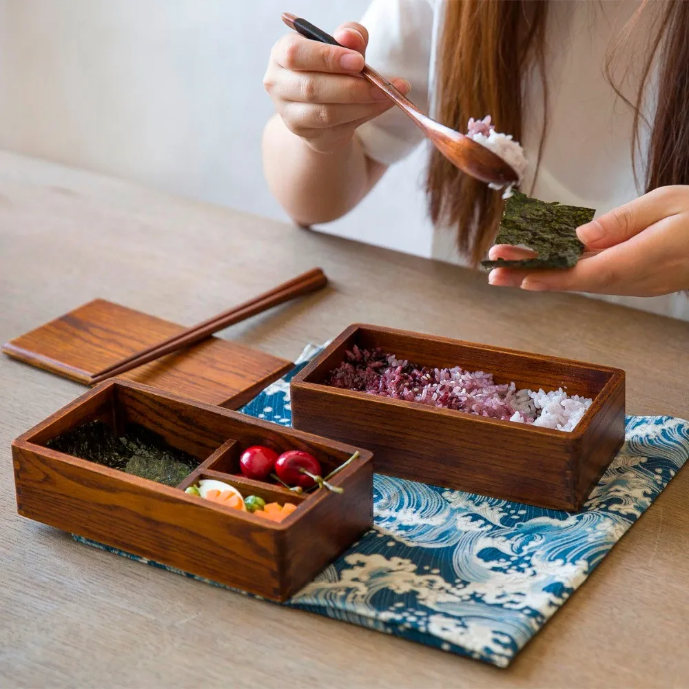 wooden bento boxes