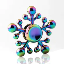 Пять больших шаров красочные Спиннеры EDC ручной Спиннер аутизм СДВГ Дети Рождественские подарки металлические пальчиковые игрушки Спиннеры