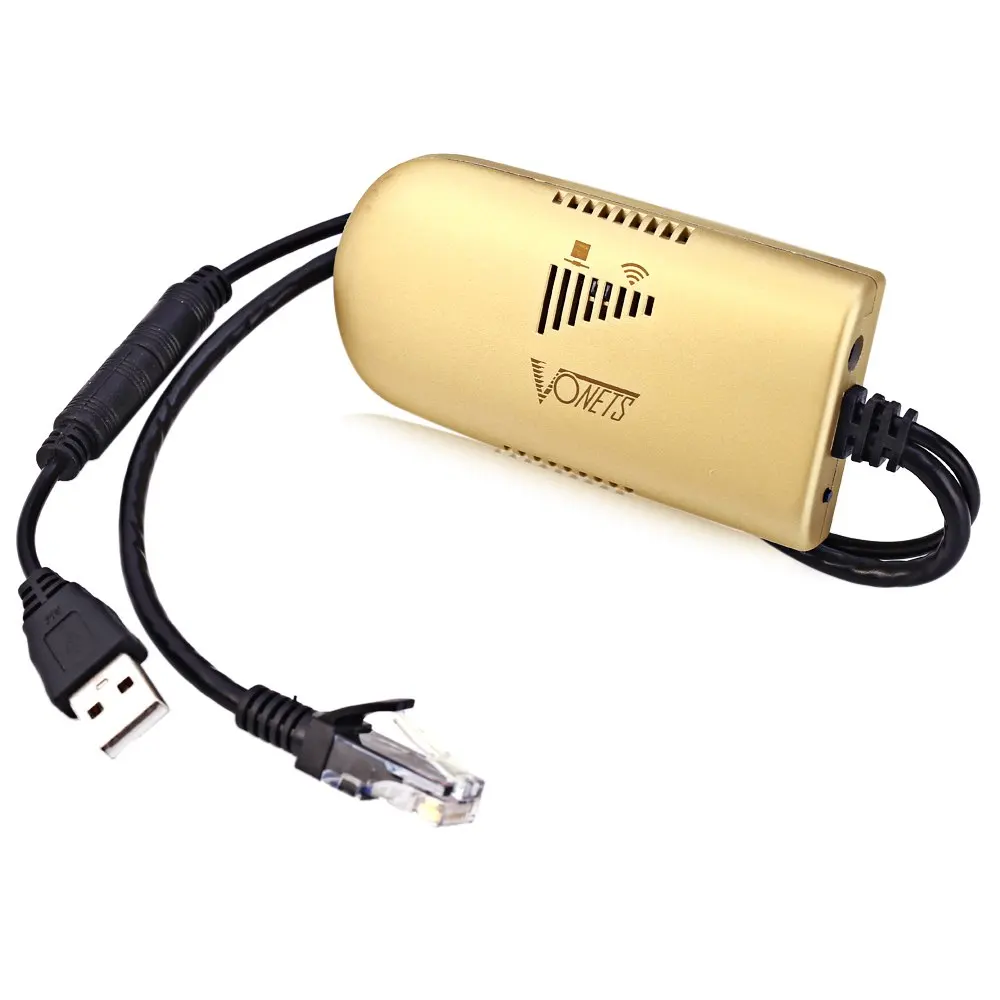 

Vonets 300Mbps WiFi Wireless Repeater Bridger for PC Camera TV Distance 500 Meters portable and mini signal repeater
