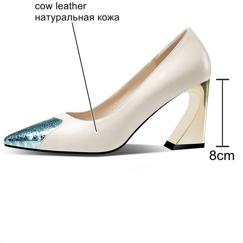 ALLBITEFO genuine leather women high heels pointed toe mixed colors fashion sexy high heel shoes girls party heel women shoes ALLBITEFO genuine leather women high heels pointed toe mixed colors fashion sexy high heel shoes girls party heel women shoes