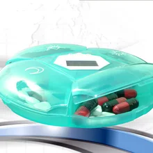 Герметичный Pill планшетный чехол ежедневное напоминание электронный отсек Smart сроки медицинский ящик контейнер для хранения ювелирных изделий Чехол сигнализации Портативный