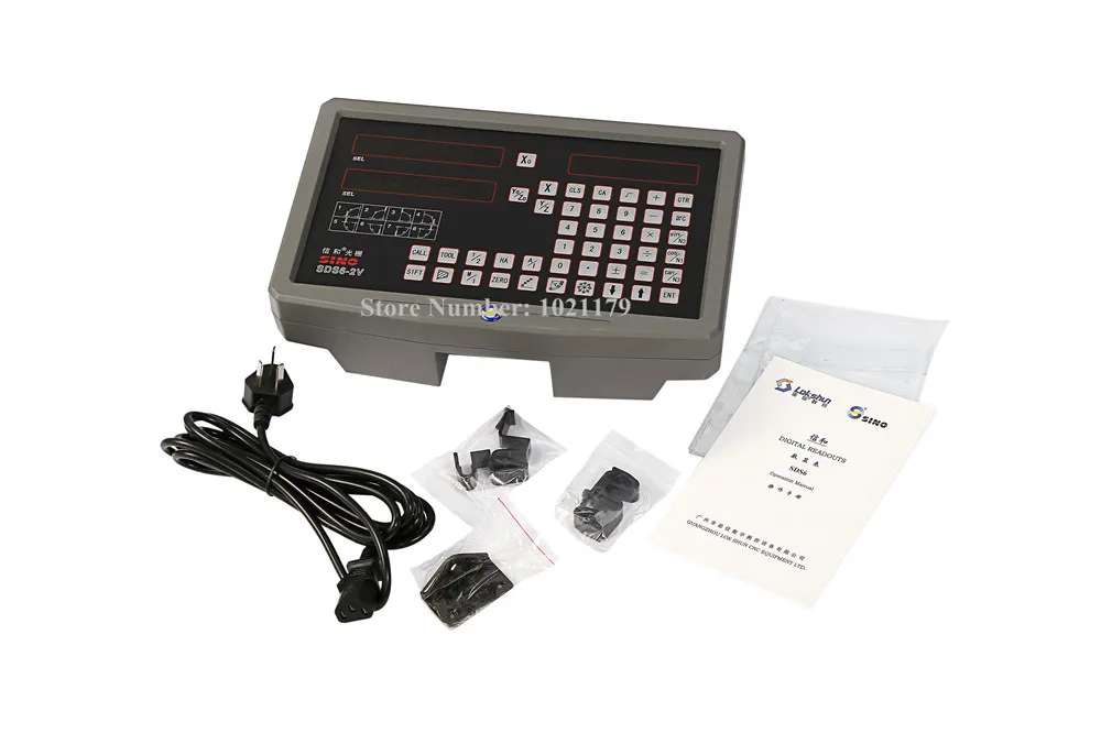 Фрезерный токарный станок 0 005 мм 001 SINO DRO kit SDS6 2V 2 axis Цифровой индикатор + KA300