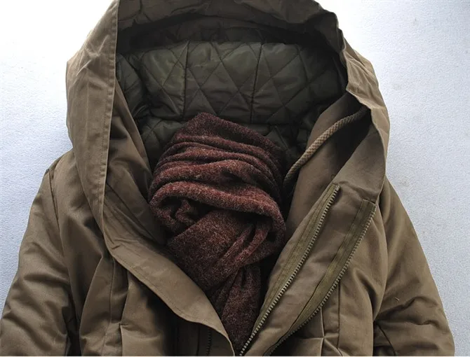 Зимняя куртка для мужчин, толстое пальто в стиле милитари, пальто и куртки, модные толстые хлопковые стеганые мужские длинные зимние парки с капюшоном, теплые cl