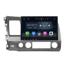 1024*600 Octa Core 10.1″ Android 6.0 Car DVD GPS for Honda Civic 2006-2011 With 2GB RAM Radio Bluetooth 32GB ROM Mirror-link