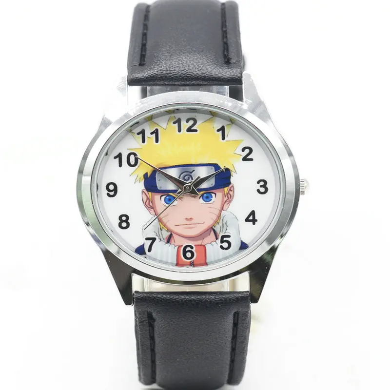Горячая Распродажа, новые детские часы Наруто, Мультяшные детские спортивные часы для мальчиков, кварцевые часы