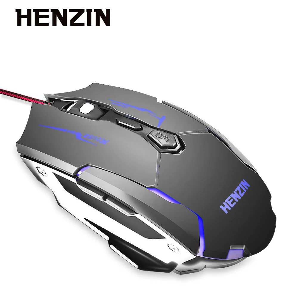 

Gaming Mouse 3200DPI Adjustable Computer Optical LED Game Mice USB Wired Games Cable Mouse LOL for Professional Gamer PC Mause