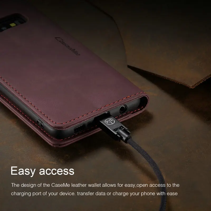 CaseMe Flip Leather Case For Samsung Galaxy A80 Retro Magnet Wallet Cover A80 A20 A91 A24 M80S M13 A23 Phone Case 3