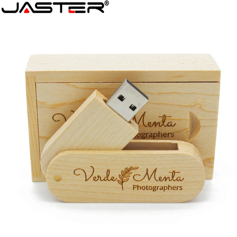 JASTER walnut/maple wood Custom с логотипом, USB 2,0 4GB 8GB 16GB 32GB флеш-накопитель USB stick(5 шт бесплатный логотип