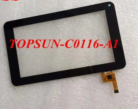 

Original 7inch Capacitive Touchscreen TOPSUN_C0116_A1 Tablet PC touch screen digitizer panel glass +tracking topsun c0116 a1