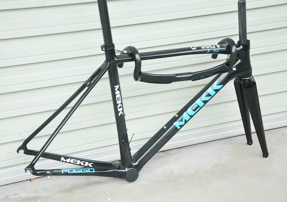 Top carbon bike frame with fork and seatpost handle  cool price 700c Mk  Gloss 56 cm inner cable full carbon tapered road bike frame 3