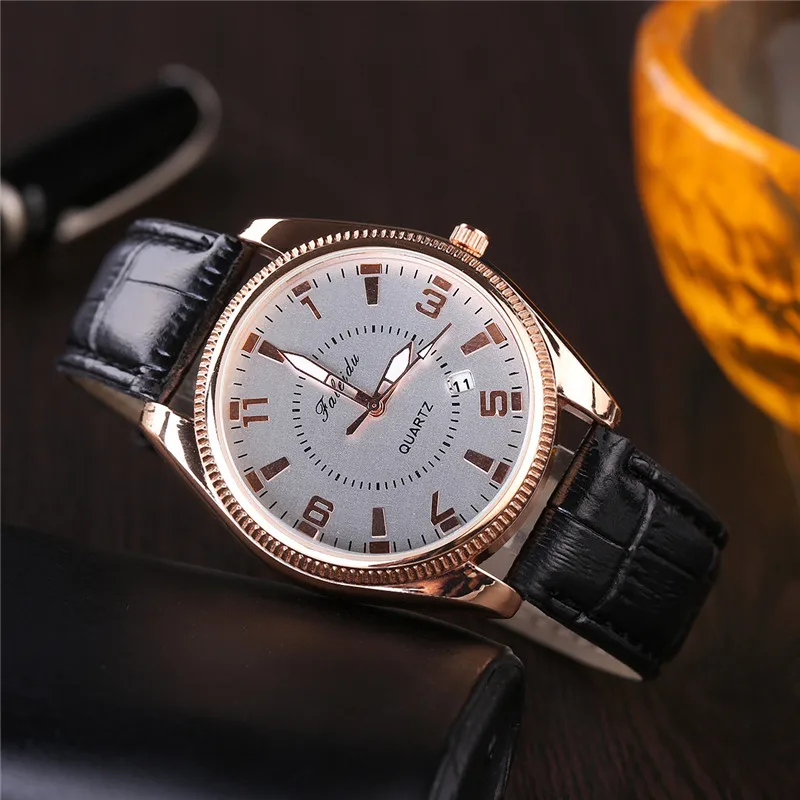 

Retro Men Watches Clock Date Business Men Watch Quartz Leather Analog Wrist Watch Male Sport Wristwatch Relogio Masculino