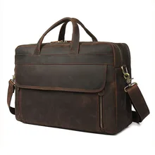 BOLEKE Crazy Horse мужской портфель из натуральной кожи винтажная сумка через плечо мужская деловая сумка для ноутбука для мужчин