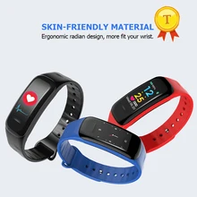 Цветной дисплей умный браслет с монитором сердечного ритма кровяное давление Bluetooth 4,0 Smartband с монитором сна