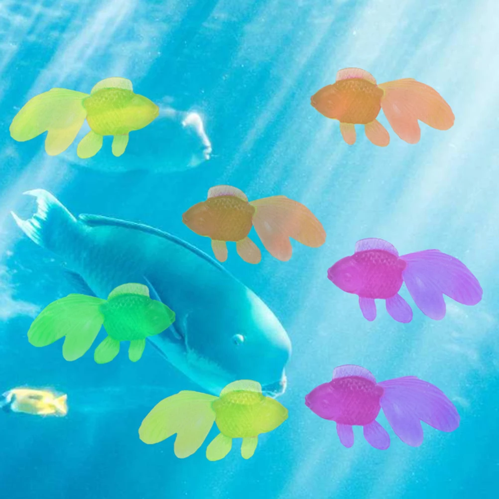 

30pcs Realistic Goldfish Toy Funny Plastic Goldfish Model Figure Set Party Favors Gifts for Kids Children goldfish figure toy