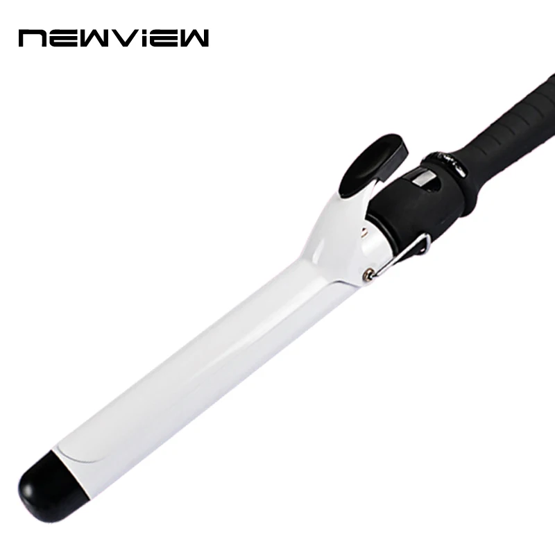 

New Arrival Professional Hairstyle Tools Black White Diameter 28mm Salon Hair Hot Ceramic Curling Curler Iron Wave Wand EU