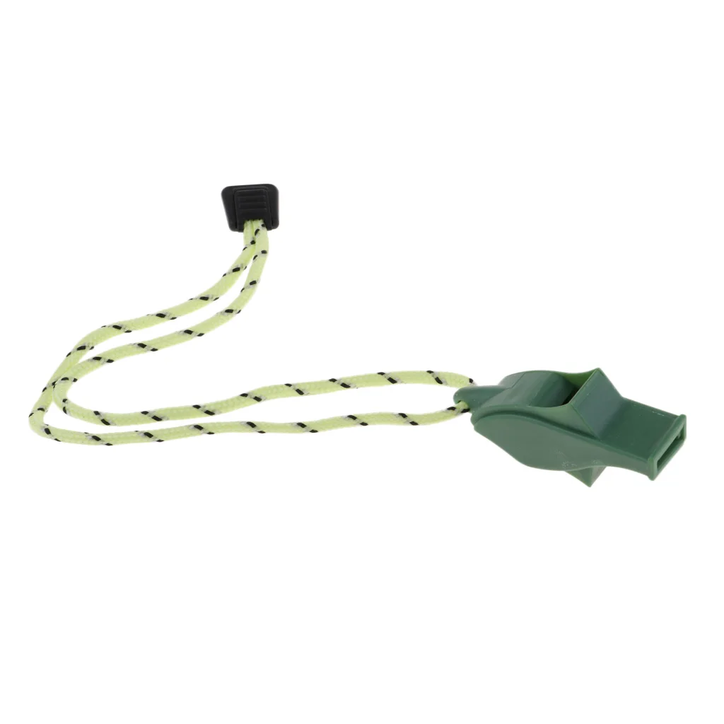 MagiDeal Safety Signal Whistle with lanyard for Boating Camping Hiking Hunting Emergency Survival Hand Strap Keychain