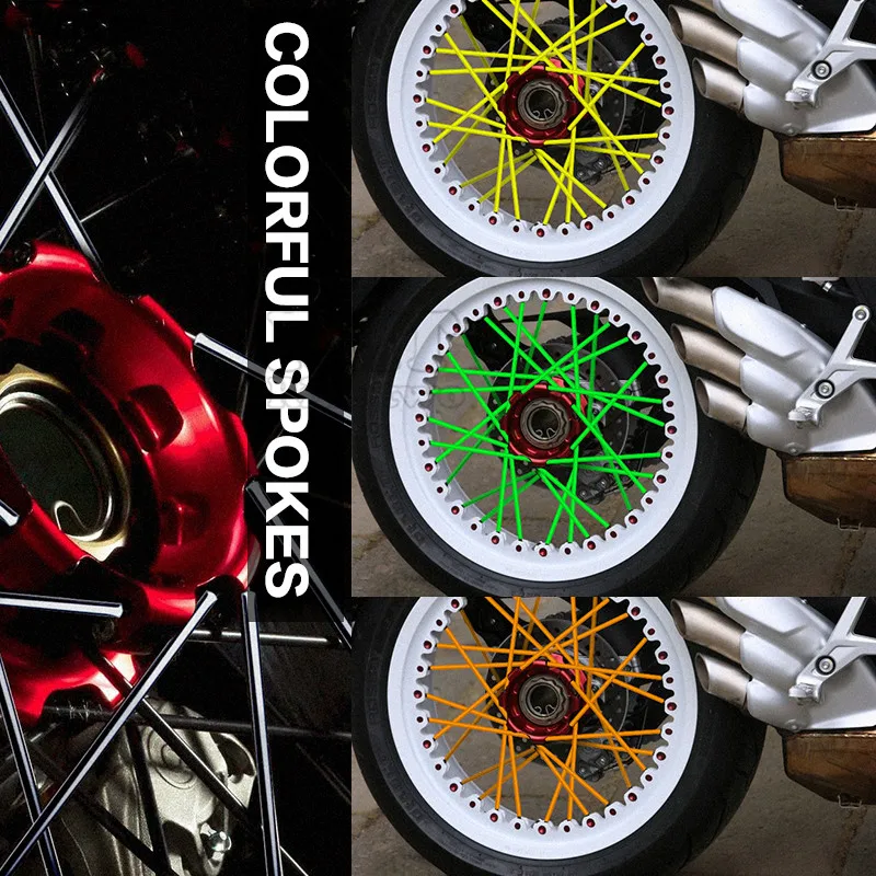 

Motocross Dirt Bike Enduro Off road Wheel RIM SPOKE Shrouds SKINS FOR KAWASAKI Z800 KTM 990 ADVENTURE 300 450 530 exc 250 SX-F