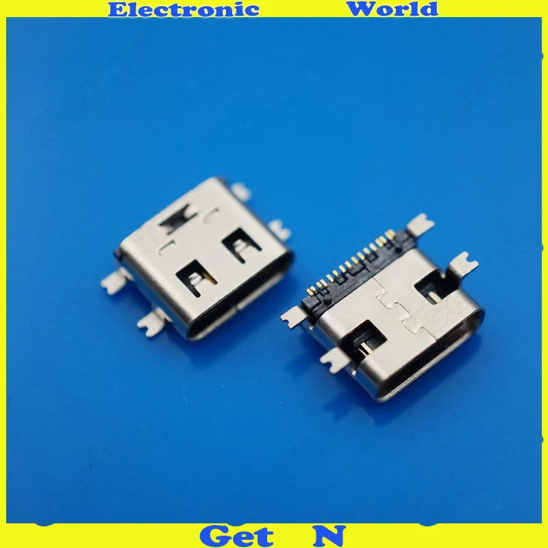 30 шт./лот 16 pin SMT USB 3 1 Type c гнездо разъема|socket connector|usb female connectorusb 3.1 connector |
