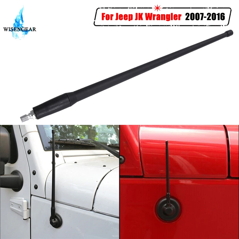 Antenna for Jeep Wrangler JK JKU JL JLU 2007-2019 13 inches Flexible Rubber (Upgrade Better FM/AM Reception) - Newegg.com