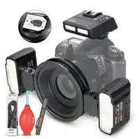 MEKE Meike MK-MT24 Macro Twin Lite Speedlight Flitser voor Canon DSLR Camera 70D 60D 760D 750D 550D 450D 1200D 5D 6D EOS M3 + GIFT