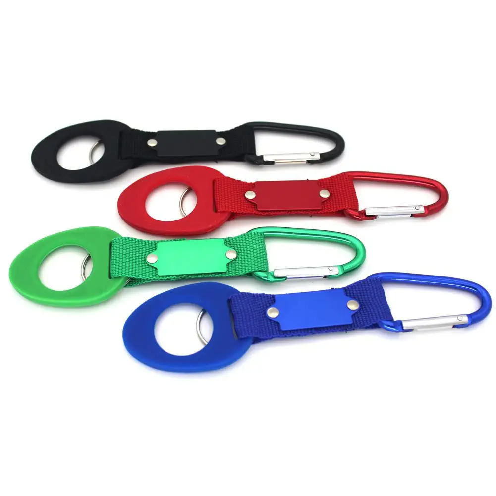 

HobbyLane Outdoor Water Bottle Rubber Buckle Hook Holder Clip Bottle Hanger Aluminum Carabiner Hanging Keychain Survival Tool