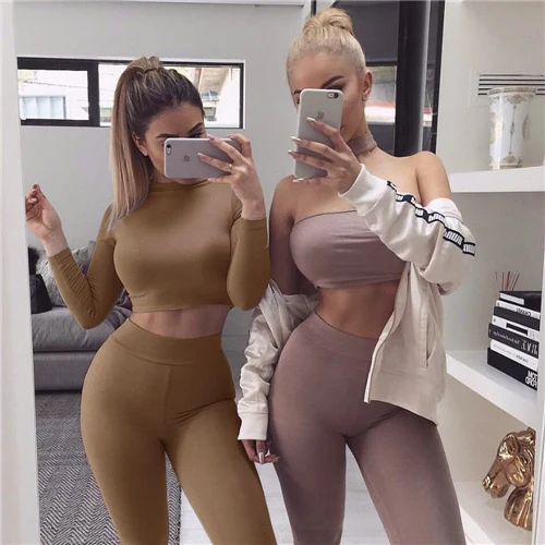 two piece cropped tracksuit