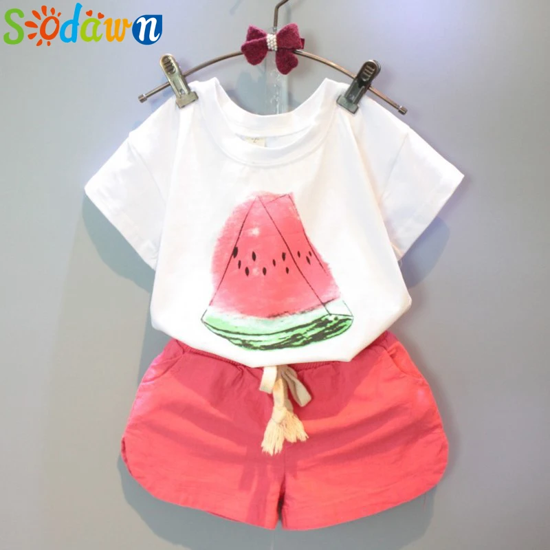 Sodawn 2017 Girls Clothes font b Baby b font Girl Children s Clothing Fruit T Shirt