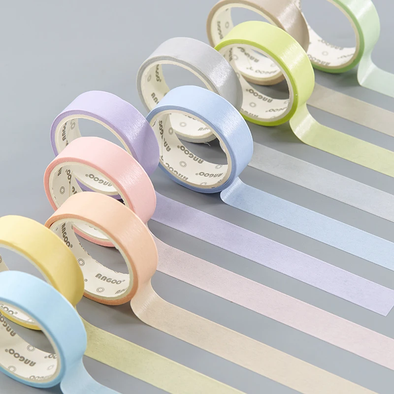 

Rainbow color washi tape set Lace marker label masking tapes stickers for diary album phone decoration Stationery items F022