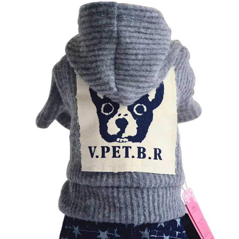 Winterhick свитер для собаки, пальто с капюшоном, трикотажный свитер для щенка, толстовка с капюшоном, одежда для собаки, куртка, джемпер, теплый, ropa para perro