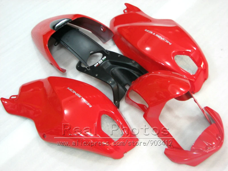 

Injection mold 100% fit for Ducati monster 969 red black bodywork fairings set monster 969 HR65