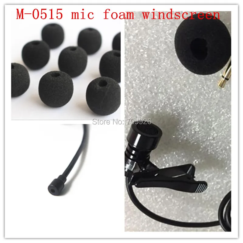 Linhuipad 100 pack of foam microphone windscreens lavalier microphone sponge windshields ,5mm