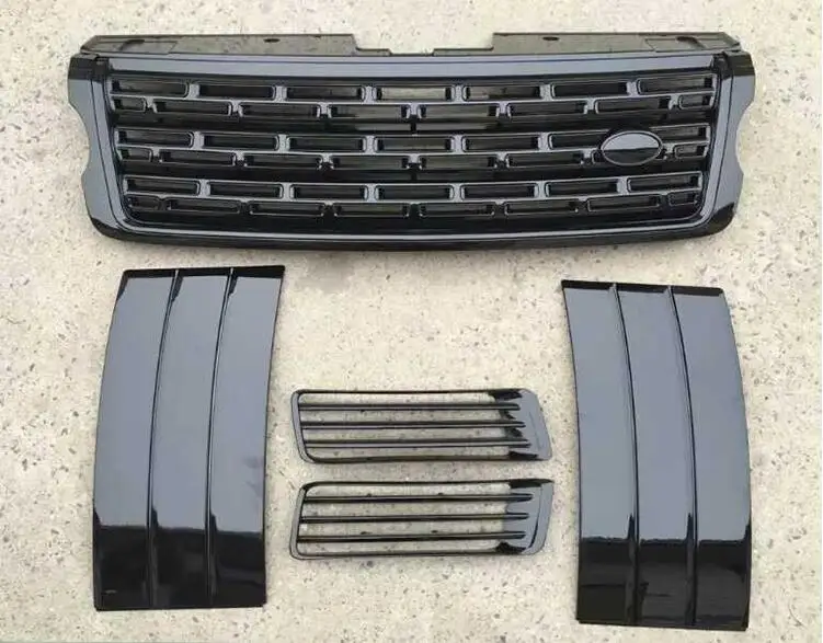 

ABS Side Air Vent Kit Mesh Fender grille fog lamp Cover Trims For Land Rover Range Rover Vogue 2013 2014 2015 2016 2017 BY EMS