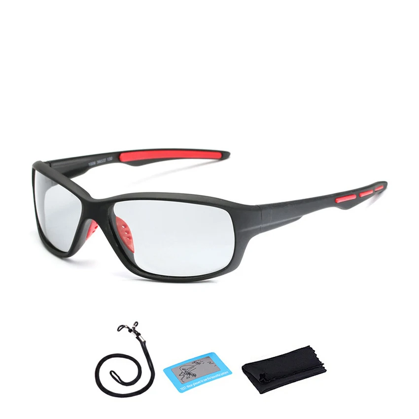Поляризационные фотохромные велосипедные очки для мужчин и женщин, солнцезащитные очки для горного велосипеда, UV400, велосипедные очки для езды на велосипеде, спортивные очки - Цвет: C12