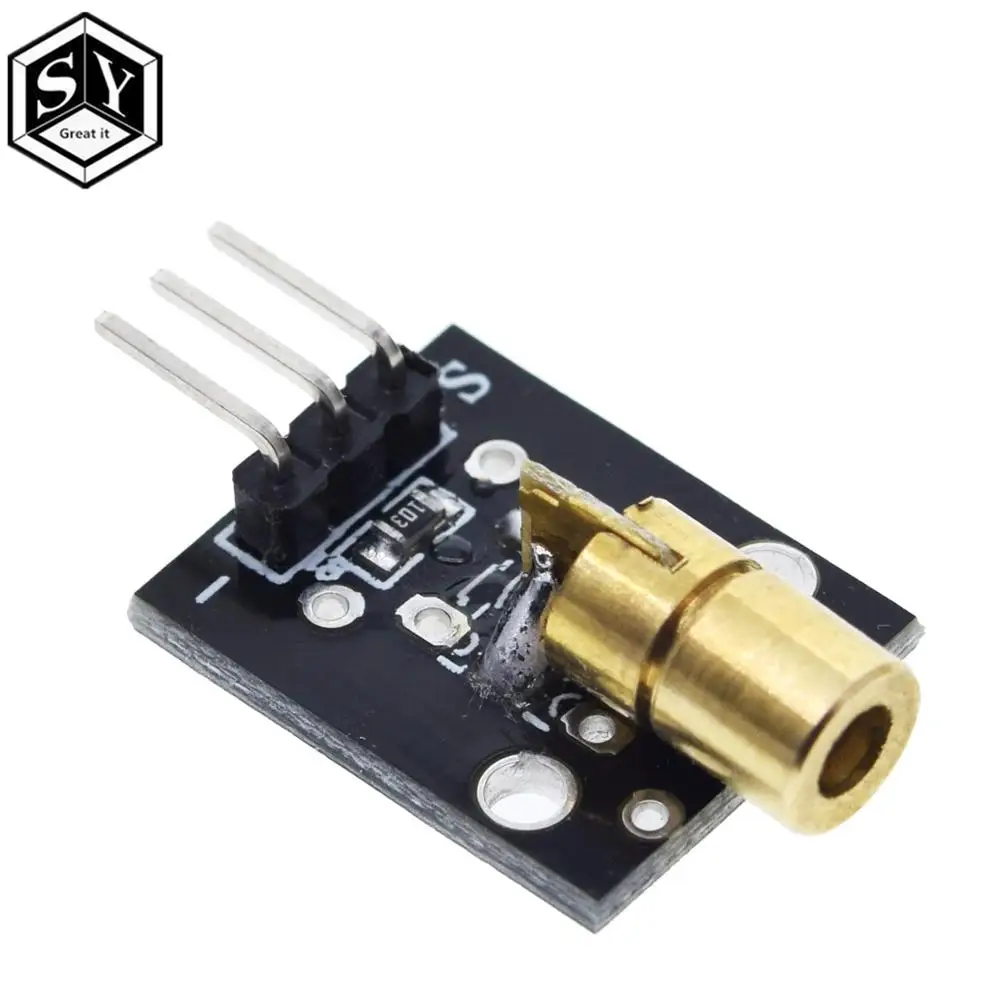 Aihasd KY-008 650nm Laser Sensor Modul für Arduino 