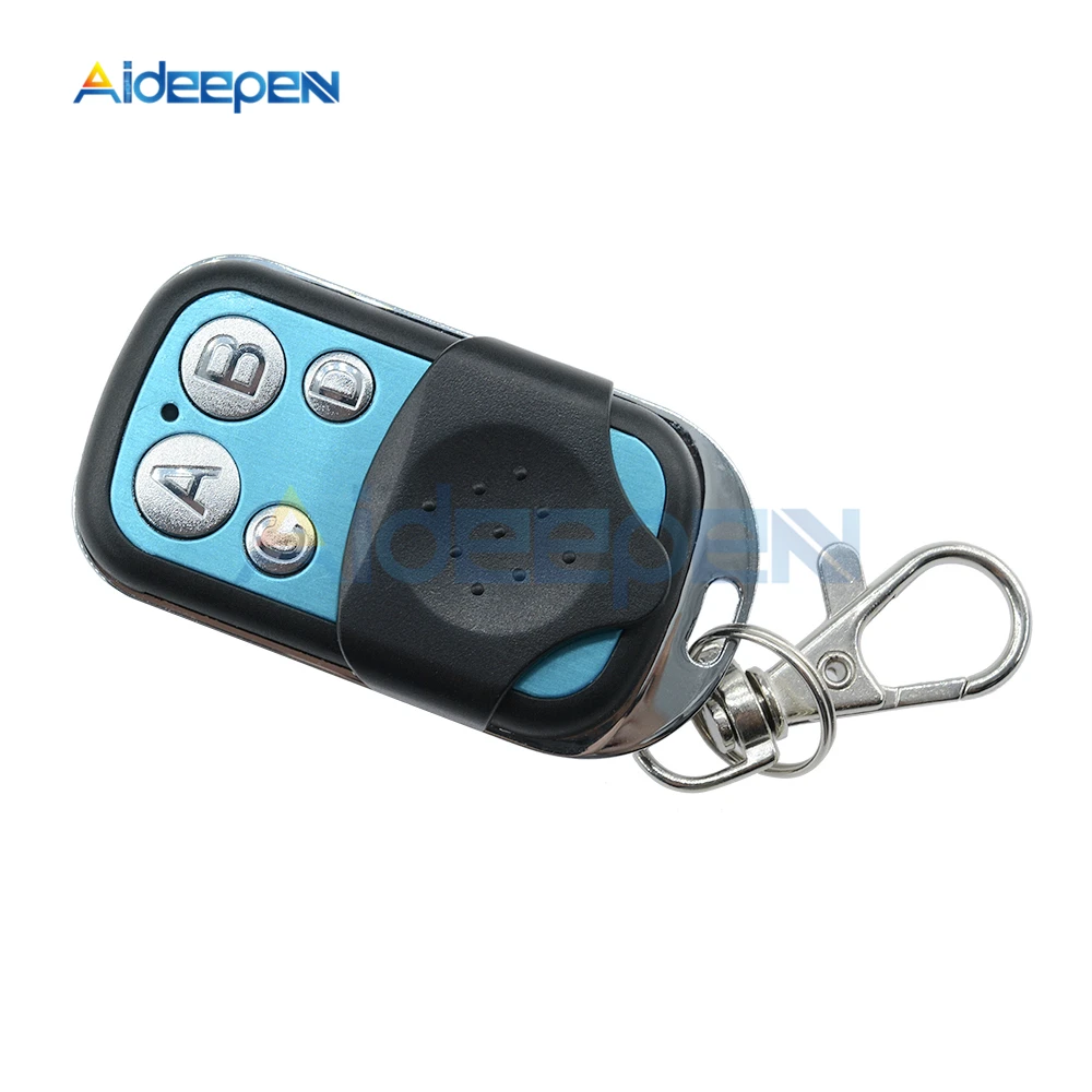 

RF Remote Controller 4 Channel Wireless Remote Control Duplicator Copy Code Electric Gate Garage Door Auto Keychain