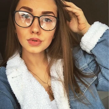 

TR90 spectacle frame cat eye Glasses frame clear lens Women brand Eyewear optical frames myopia nerd black red eyeglasses frame