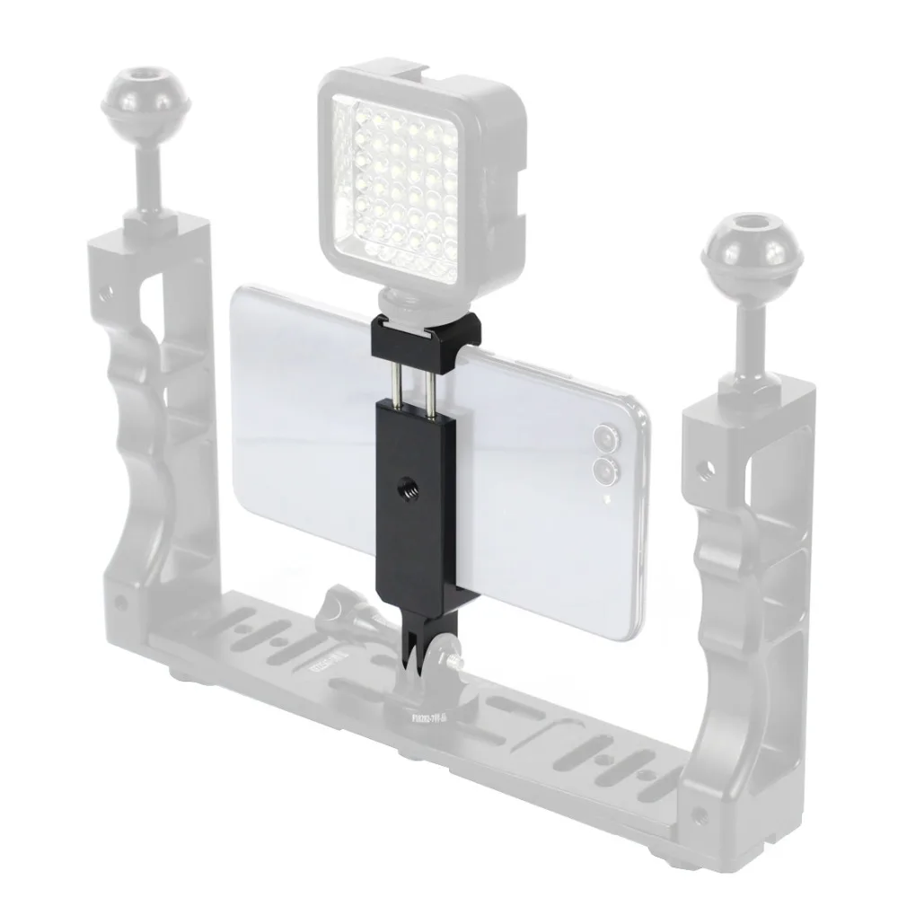 

Mobilephone Stand Holder Clip Tripod Mount Adapter with 1/4 Hole & Cold Shoe Mount for Phone for Gopro Action Sport Camera Parts