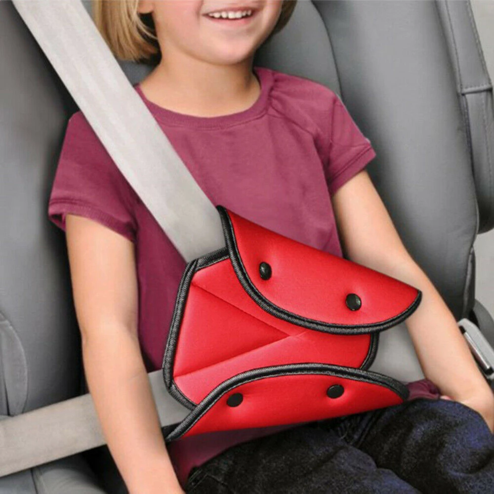 Ceinture de siège pour enfants | Support de sécurité triangulaire, protège le siège des enfants, ajusteur de couverture, Protection utile pour les enfants, nouveau