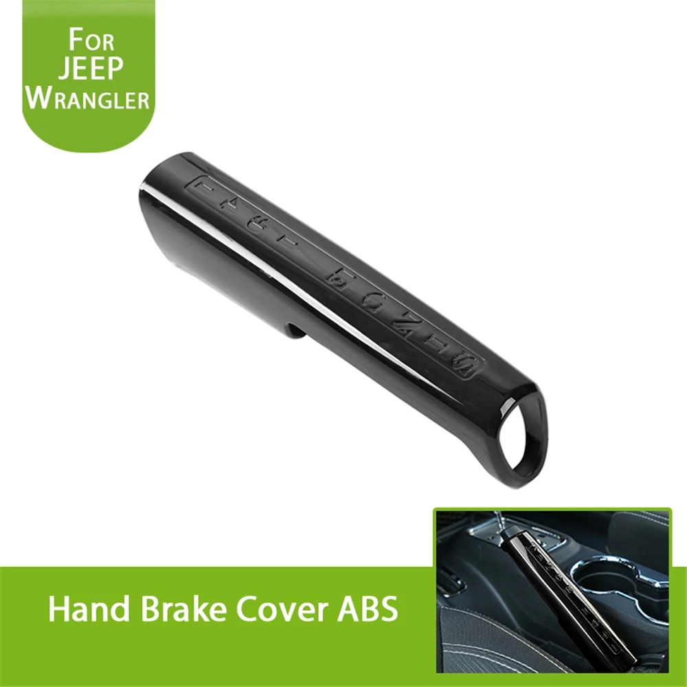 

for Jeep Wrangler JK & Unlimited Parts 2011-2017 Interior Accessories Black Handbrake Covers Decorative Trims Kits Car Styling